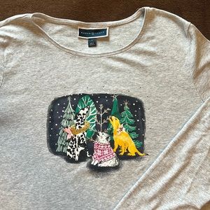 Karen Scott Long Sleeve Christmas Tshirt